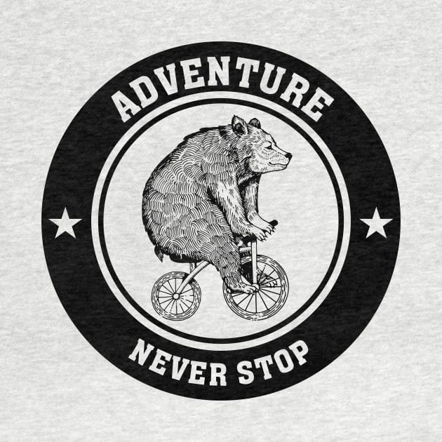 Bear on a bike by My Happy-Design